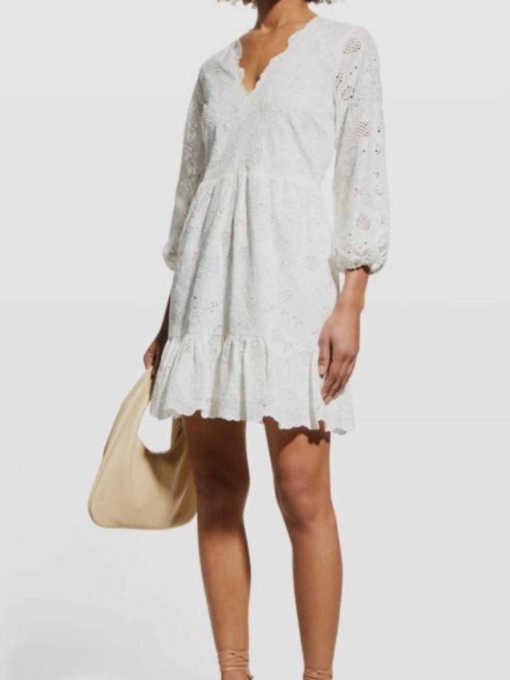 Milly Women's Brielle Tournesol Eyelet Mini Dress